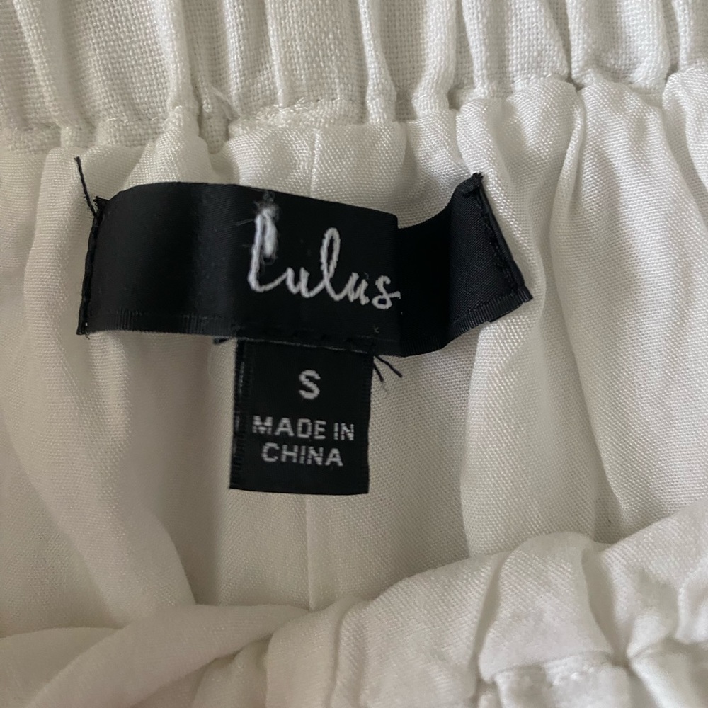 Lulus Jemima White Paper Bag Waist Shorts - Picture 5 of 5